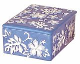 Blue Floral Keepsake Box